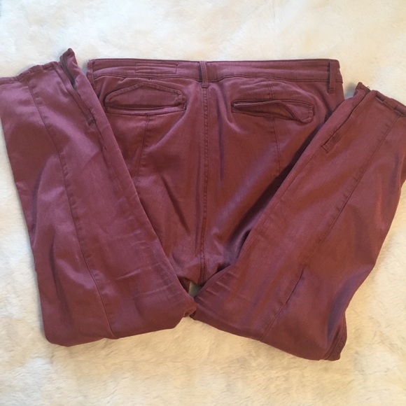 Pistola dusty rose ponte ankle zip skinny jeans - Picture 3 of 7